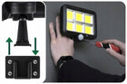 Halogen Naświetlacz LED Solarny Zewnętrzny Lampa z Czujnikiem Ruchu reflektor ogrodowy IP65 260 lm 6000 K zimna biel