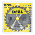 Drel piła tarczowa widiowa widia tarcza do drewna 250x30 24Z płyty wiórowe, materiały drewnopochodne, rzaz 2 mm