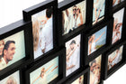 Duża ramka na zdjęcia 10x15 multi foto 18 zdjęć czarna poziomo lub pionowo kolaż fotograficzny, galeria ścienna