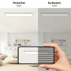Panel LED natynkowy plafon Lampa sufitowa 30W+4W 100x25cm biały+Tylna RGB prostokątna oprawa z wbudowanym źródłem