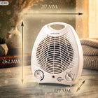 Termowentylator grzejnik elektryczny farelka 2000W z termostatem 3 tryby biały