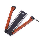 PIŁA RĘCZNA SKŁADANA DO DREWNA PIŁKA JAPOŃSKA OGRODOWA SURVIVAL BUSHCRAFT ostrze 14 cm, cięcie gałęzi, biwak