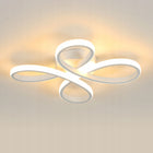 Lampa Sufitowa Wisząca LED Żyrandol Biały Nowoczesny 30W 3000K 30cm oprawa aluminiowa do salonu i jadalni, ciepłe