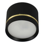 Oprawa Halogenowa Sufitowa LED Tuba GX53 Spot Natynkowa Ryflowana Czarna do kuchni salonu korytarza, maks. 30 W