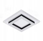 Lampa Sufitowa LED Plafon Czarna Kwadratowa Nowoczesna do Salonu 24W 6500K oprawa z wbudowanym źródłem światła zimna