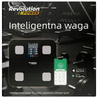 Waga łazienkowa revolution szklana LCD precyzyjna analityczna sportowa czarny