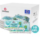 Nawilżany papier toaletowy Opharm Toilet Wipes 10x48 szt. PL chusteczki higieniczne rumiankowe, celulozowe