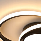 LAMPA SUFITOWA PLAFON LED CZARNA OKRĄGŁA DO SALONU ŚCIEMNIANA + PILOT 39W oprawa do wnętrz, metalowa, zintegrowane