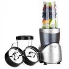 Blender kielichowy do smoothie koktajli 1200W 4 bidony butelki 4w1 srebrny