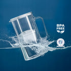 Szklany dzbanek filtrujący Wessper D2 Borosilicate 3l biały + 2x filtr