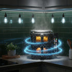 Frytkownica beztłuszczowa dwukomorowa 11L2800W airdweller AIR fryer czarna czarny