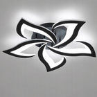 Lampa Sufitowa LED Żyrandol Czarna Nowoczesna do Salonu 60W 6500K wisząca, 5 punktów świetlnych, aluminiowa, 59 cm