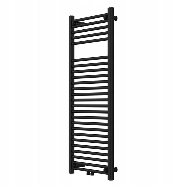 Grzejnik łazienkowy drabinka wodny Carat 1120x550 495 Wat Czarny Mat 550 mm 1120 mm grzewcza