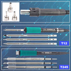 STACJA LUTOWNICZA 2w1 hot air T12 Yihua 706 II mocna precyzyjna kolbowa do napraw elektroniki, 670 W, 480°C