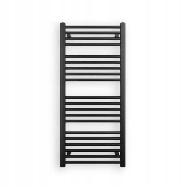 Grzejnik Łazienkowy z Funkcją Suszarki 50 × 110 cm – Czarny wodny 50 mm 110 mm grzewcza