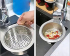 Sitko korek metalowy do zlewu na kran zlewozmywaka koszyk wielofunkcyjny filtr odpływowy kuchenny, zatrzymuje resztki