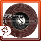 Tarcza listkowa 125 lamelka do szlifowania stali metalu drewna P60 10 sztuk aluminium, beton, cegła, kamień, żeliwo