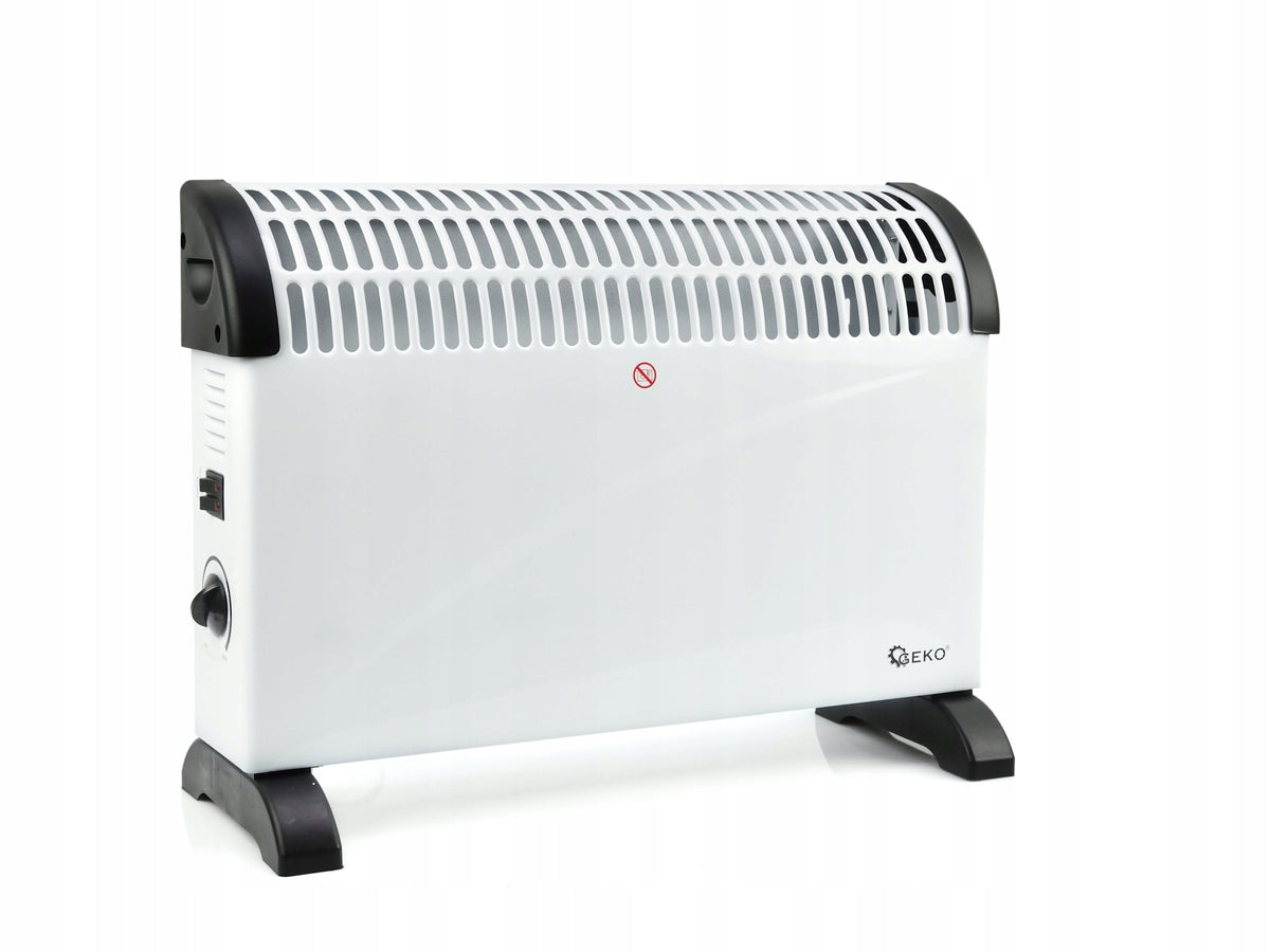 Grzejnik Elektryczny Farelka 2000W energooszczędny Termostat Wolnostojący 535 mm 385 mm grzewcza biały