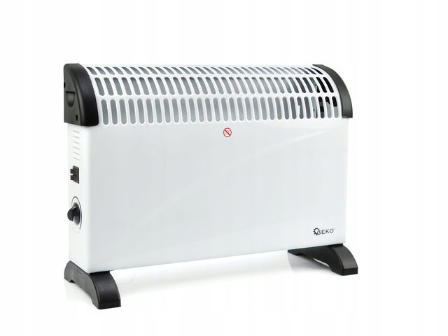 Grzejnik Elektryczny Farelka 2000W energooszczędny Termostat Wolnostojący 535 mm 385 mm grzewcza biały