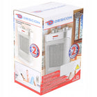 Termowentylator ceramiczny z oscylacją 1500W DA-T184CS descon dedra srebrny farelka elektryczna, grzejnik pokojowy z