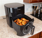 Frytkownica beztłuszczowa 2 grzałki AIR fryer XL 6l 2000W góra+dół dualheat czarny