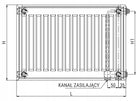 GRZEJNIK PANELOWY STALOWY DWUPŁYTOWY PODŁĄCZENIE DOLNE DIAMOND V22 60x100cm 1000 mm 600 mm grzewcza biały