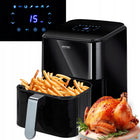 Frytkownica beztłuszczowa air fryer 4,5 l duża czarna MPM MFR-11 czarny