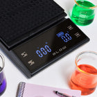 Elektroniczna waga kuchenna do kawy precyzyjna 3000g/0,1g LCD timer baterie z tarowaniem, odliczanie, czarna, 3 kg