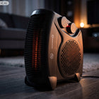Termowentylator grzejnik elektryczny 2000W farelka z termostatem 3 poziomy czarny