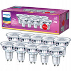 Żarówka LED GU10 philips 4.6W = 50W 355lm 2700K ciepła 36° premium 10 szt. reflektorowa do spotów i opraw sufitowych