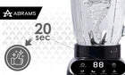 Blender kielichowy szklany 1,5l mikser do smoothie koktajli ostrza tytanowe