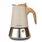 Kawiarka Klausberg KB-7994 4 filiżanki Moka Indukcja Gaz Stal Premium zaparzacz do kawy 200 ml, kafetiera beżowa
