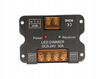 Sterownik ściemniacz LED RF radiowy mono pilot touch 12V 24V 30A 360W mocny do taśm jednokolorowych, regulacja jasności