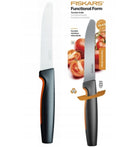 NÓŻ fiskars do pomidorów kuchenny ostry stal nożyk do kuchni 13cm premium krojenia warzyw, gumowany uchwyt, ostrze 12 cm