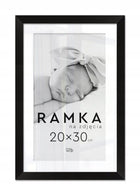 Czarna ramka na zdjęcia 20x30 cm z podpórką stojąca Ramki 30x20 cm oprawa fotograficzna z tworzywa, pionowa dekoracja