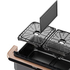 Frytkownica beztłuszczowa Cosori TwinFry Dual Air Fryer 2800W 10l czarna do pieczenia, opiekania i smażenia bez oleju