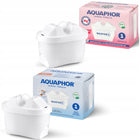 Dzbanek filtrujący szklany Aquaphor Glass biały+ 4 filtry Maxfor+ (1Mg + 3) karafka do wody pitnej, 2,5 l, 1 l po
