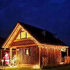SOPLE 300LED ZEWNĘTRZNE LAMPKI ŚWIĄTECZNE FLASH KURTYNA BIAŁE CIEPŁE IP44