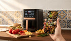 Frytkownica beztłuszczowa 2000W Air Fryer 14 programów 8l + e-book + wkład czarny