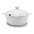 WAZA PORCELANOWA Z POKRYWKĄ BIAŁA DO ZUP 2.4 L OKRĄGŁA TRAGAR terina na rosół i krem, naczynie stołowe 23 cm