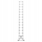 Drabina aluminiowa teleskopowa przystawna higher 440cm wysuwana, 15 szczebli, udźwig 150 kg, długość transportowa 94