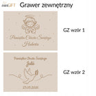 Pamiątka Chrztu Świętego niezbędnik prezent na Chrzest baby shower pudełko szkatułka na drobiazgi, organizer dziecięcy