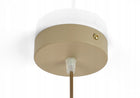 Lampa Sufitowa Wisząca Żyrandol Beżowa ecru Złoto 1xE27 LED 760-EZ1-300 do salonu i jadalni, metalowa oprawa