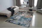 Stylowy Dywan Fancy 160x230 Nowoczesny Kamienny Blue Brown Glamour prostokątna wykładzina abstrakcyjna z poliestru do