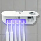 Dozownik i wieszak na szczoteczki UV sterylizator szczoteczek do zębów USB akcesorium łazienkowe do higieny jamy ustnej