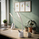 Lampka Biurkowa Szkolna LED RGB Organizer Na Biurko Do Czytania Nauki Pracy lampa stołowa ściemniana akumulatorowa