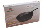 Patelnia żeliwna 20 cm ciężka indukcja Gaz 2251 naczynie do smażenia, okrągły kształt, tradycyjna, wysokość 5 cm
