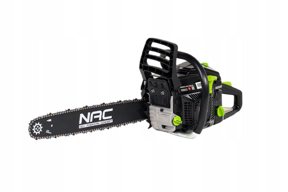Piła spalinowa Łańcuchowa pilarka do drewna NAC 45 cm 51,7cm3 2,1kW 23,8m/s motorowa do cięcia gałęzi, kłód i opału