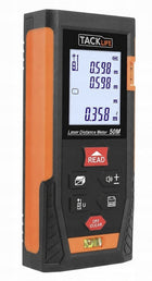 Tacklife HD-50 dalmierz laserowy miernik cyfrowy 50m kątomierz 2 poziomice do prac budowlanych i remontowych