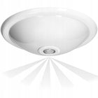 Plafon LED lampa sufitowa czujnik ruchu zmierzchu + 2x żarówka E27 LED 9W okrągła oprawa, biała, neutralna barwa